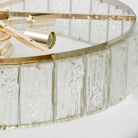 Подвесная люстра Lussole Napa LSP-8926 (220V, хрусталь, на цепи, круглые)