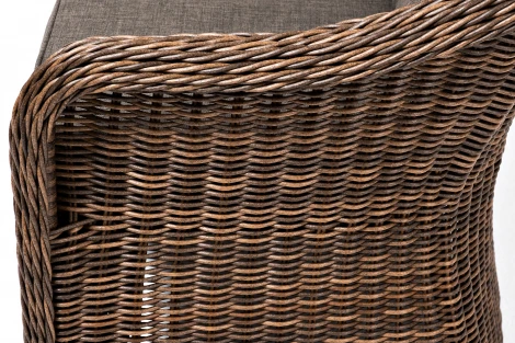 Диван двухместный плетенный из ротанга, цвет коричневый 4SIS Равенна YH-C2104W brown