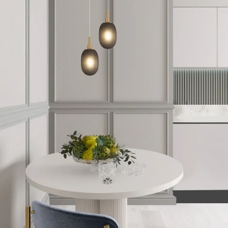 Подвесной светильник Eurosvet Pineapple 50266/1 дымчатый (220V, на проводе)