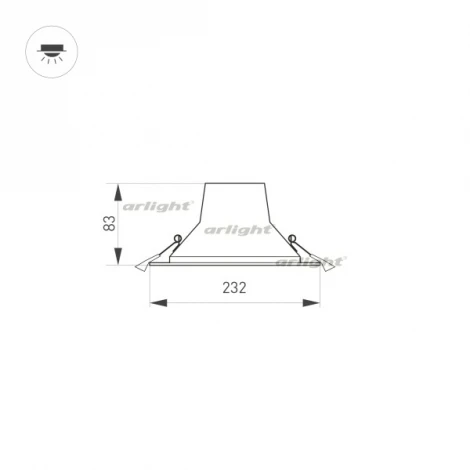 Встраиваемый точечный светильник Arlight 032435 (LED, 220V, круглые)