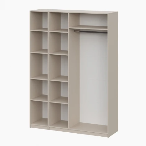 Шкаф распашной с наполнением Арника (9 полок + штанга) ШК 5, Меланж