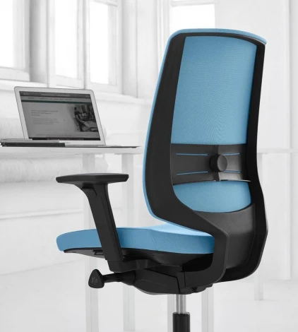 Кресло Light Up 230SFL Profim Ткань Evo EV-1 Пластик светло-серый