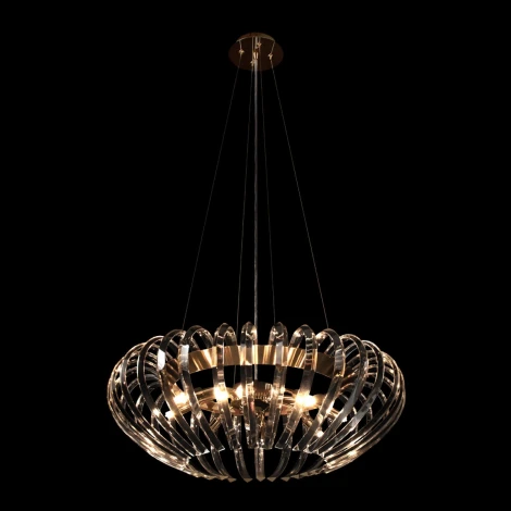 Подвесная люстра Loft It Dakota 10300/600 French gold (220V, хрусталь, на тросе)