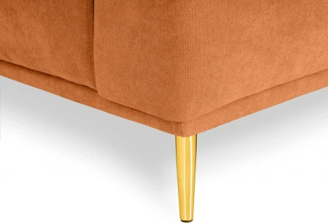 Диван Portofino 2-х местный ОГОГО (арт.604103), (Рогожка/Оранжевый)