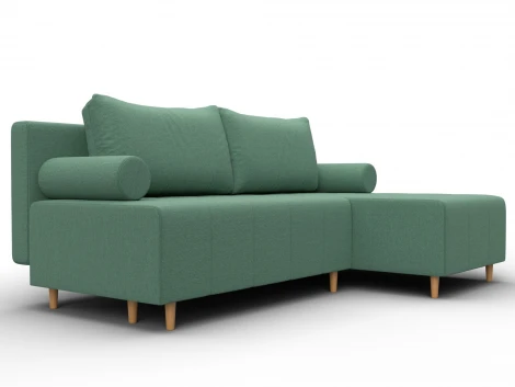 Диван угловой Лига-102 угол универсальный (ДСП,Брус,Фанера,Рогожка/Зеленый) Лига Диванов 134799