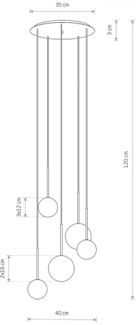 Подвесной светильник Nowodvorski Karo 10303 (220V, на проводе, шар)