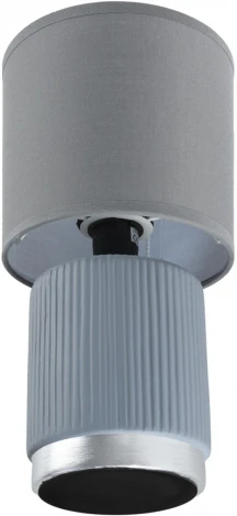 Настольная лампа Lumion Kaisa 8177/1T серый, керамика/текстиль E14 1*40W 220V (выключатель, круглые)