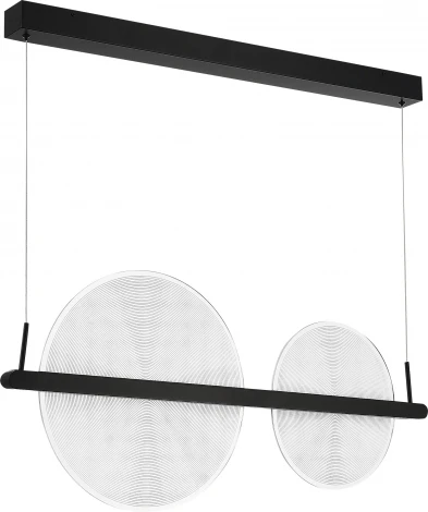 Подвесной светильник ST Luce Splendid SL6233.403.24 Черный/Прозрачный LED 1*24W 4000K