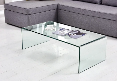 Стол журнальный ESF F-006K прозрачный/Стекло