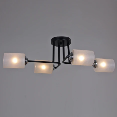 Потолочная люстра на штанге Reluce 70187-0.3-04 BK+CR (220V)