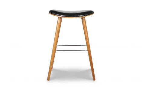 Стул полубарный JY1730-65 черный/орех ESF 5338