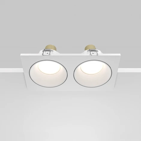 Встраиваемый светильник Zoom GU10 2x50Вт IP 65 Maytoni Technical DL033-2-02W (220V)