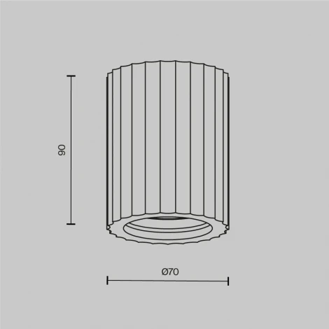 Потолочный светильник Maytoni Conik gyps C121CL-GU10-W (220V, круглые)