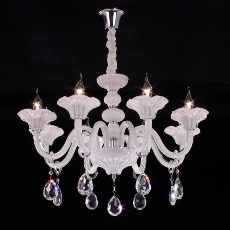 Подвесная люстра Citilux Ирида CL351180 (220V, хрусталь, на цепи, подсвечник, свеча)