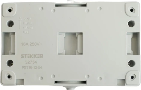 Розетка двойная с заземлением и защитной крышкой (серый,графит) Stekker Велена 32754