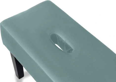 Табурет мягкий Handy ОГОГО (арт.670580), (Велюр,Экокожа/Бирюзовый)