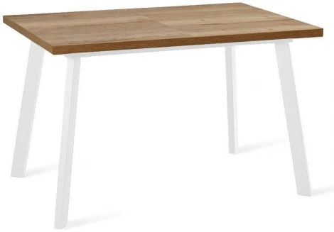 Стол HB140 Дуб Галифакс (ЛДСП EGGER)/опоры белые Dikline 00-00056862
