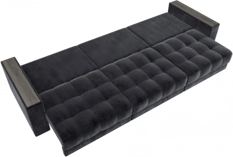 Диван прямой с декором Лига-049 НПБ Лонг Лига Диванов (Велюр) арт.128441