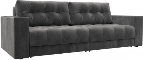 Диван прямой с декором Лига-049 НПБ Лига Диванов (Велюр) арт.128406