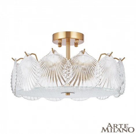 Потолочная люстра на штанге Arte Milano Rim 312009/D400 BS (220V, круглые, ракушка)