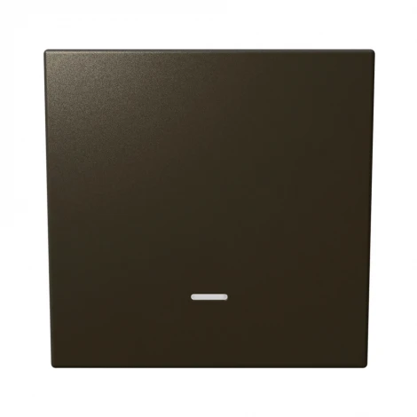 Выключатель одноклавишный с подсветкой (бронза) Jasmart FD FD3011NBR