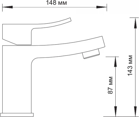Смеситель Wasserkraft Aller 1063WHITE для раковины