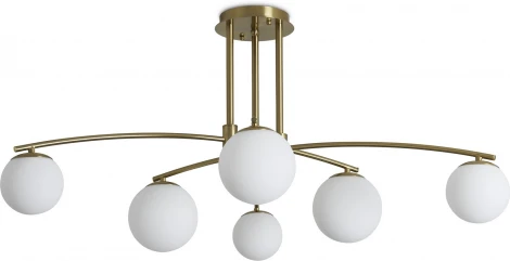 Потолочная люстра на штанге Freya Hanger FR5443CL-06BS (220V, шарики)