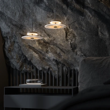 Подвесной светильник черный Eurosvet Thasos 40342 LED (220V, на проводе, круглые)