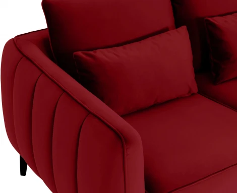 Диван Amsterdam двухместный ОГОГО (арт.342689), (Ткань/Бордовый)