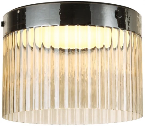 Потолочный светильник Odeon Light Pillari 5047/24LC черный/светл.янтарный/металл/стекло LED 24W 4000К 2715Лм