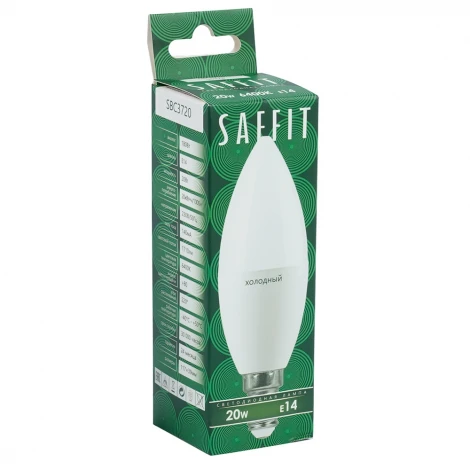 Лампа светодиодная Saffit SBC3720 55274 Свеча E14 20W 230V 6400K