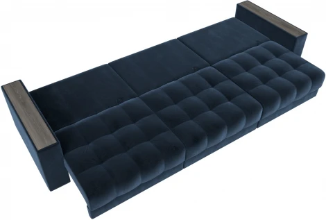 Диван прямой с декором Лига-049 НПБ Лонг Лига Диванов (Велюр) арт.128439