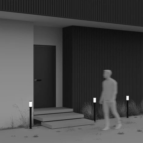 Наземный уличный светильник Maytoni Outdoor Rib O502FL-01B1