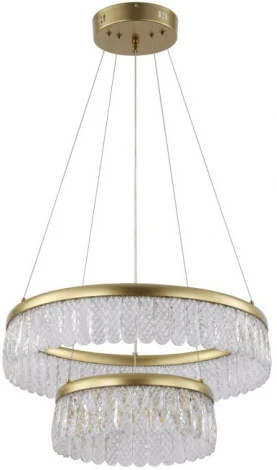 Подвесная люстра ярусная De City Орион 546011902 (LED, 220V, пульт управления, на тросе)