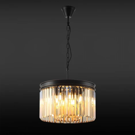Подвесная люстра Citilux Мартин CL332082 (220V, хрусталь, на цепи, круглые)