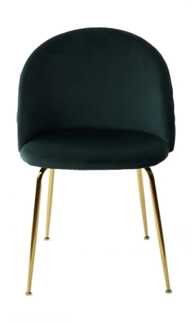 Стул PRESLEY BLUVEL-78 зеленый / золотой каркас