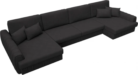 Диван П-образный Лига-057 НПБ Лонг Лига Диванов (Замша) арт.129342