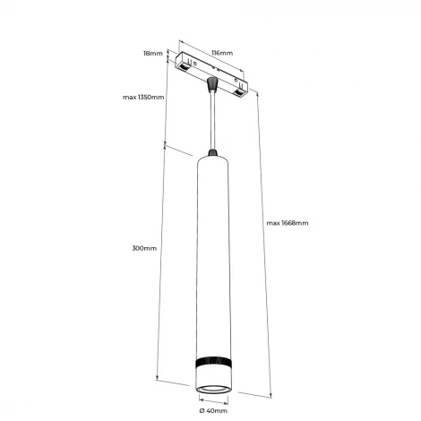 Трековый светильник магнитный 8V 48W RAUMBERG MGZOOMBk 3000K (LED)