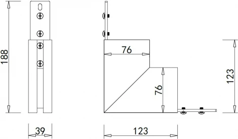 Внутренний угол-соединитель для подвесного/накладного/встраиваемого магнитного шинопровода Donolux Magic track Inner corner DLMB Sp (24V)