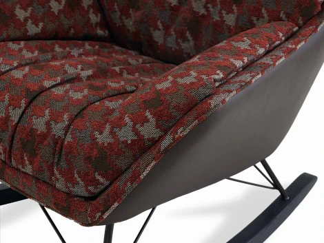 Кресло-качалка Oscar pump ОГОГО 632075 (бордовый)