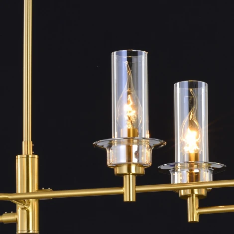 Подвесная люстра на штанге ILLUMICO IL5216-8RLS-24 HIGHBALL