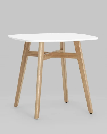 Стол обеденный Stool Group Target 80*80 белый ножки массив бука УТ000005563