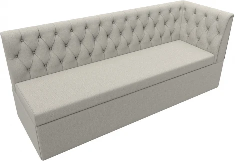 Диван кухонный Маркиз с углом справа (Бежевый/Рогожка) Лига Диванов арт.122440