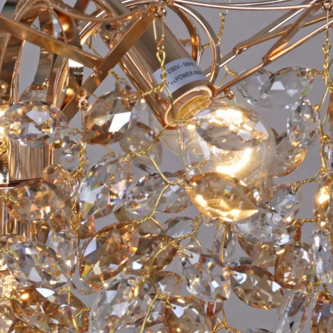 Подвесная люстра Reluce 08274-0.4-06 FG (220V, хрусталь, на цепи)