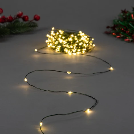 Гирлянда светодиодная "Роса", 200м. 2000 светодиодов, теплый белый свет Uniel ULD-S20000-2000/DGA WARM WHITE IP20 DEW