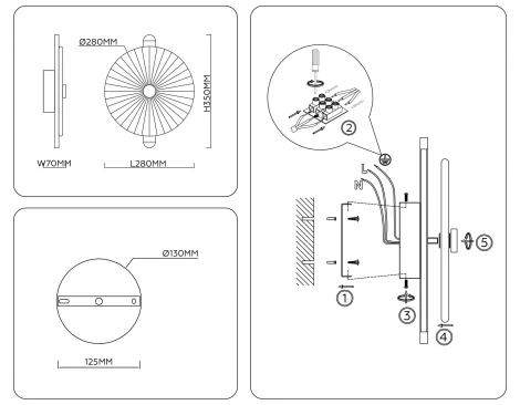 Настенный светодиодный светильник Ambrella High Light LH31143