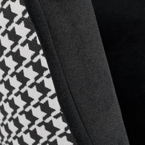 Стул полубарный Paola чёрный с жаккардом Bradex Home RF 0263