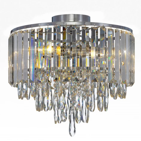Потолочная люстра каскадная хрустальная Citilux Leonna CL320161