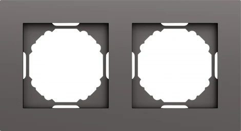 Рамка 2-я, матовый титан Donel A07 DE21245