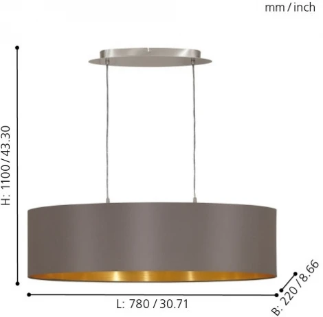 Подвесной светильник Eglo Maserlo 31614 (220V, на проводе, круглые)